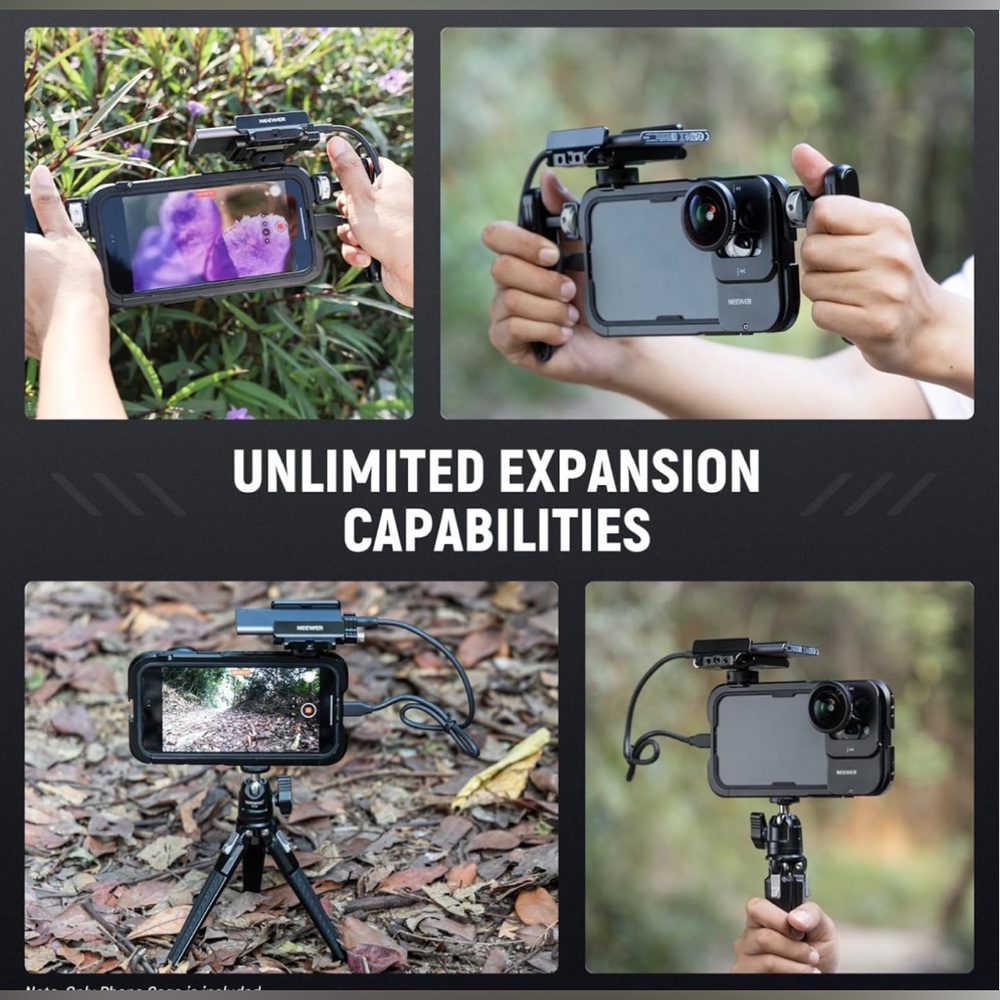 NEEWER 15 Pro Max Phone Cage Video Rig with Dual Handles Compatible with iPhone - Picture 8 of 10